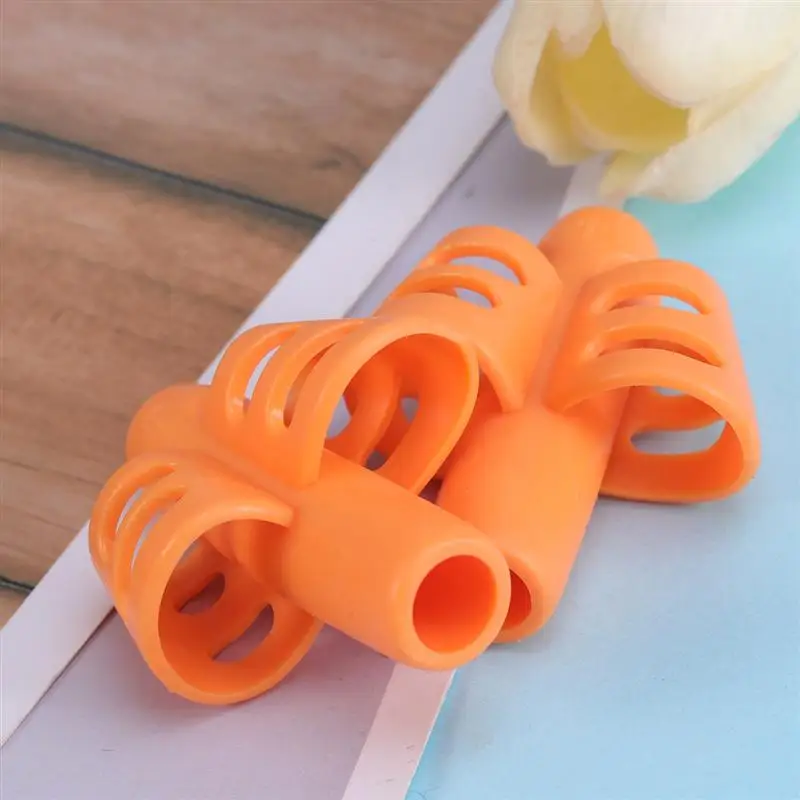 6 шт. силиконовая ручка захвата двойные пальцы тренажер для письма Корректор