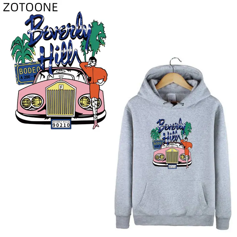 Виниловые наклейки ZOTOONE большого размера термоклейкие нашивки с надписями для