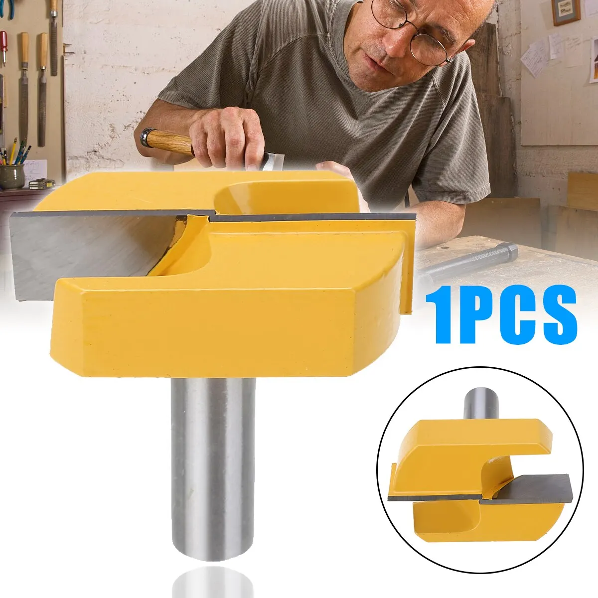 1 шт. 1/2 &quotхвостовик 2-1/4&quot Dia нижний чистящий фреза твердосплавный