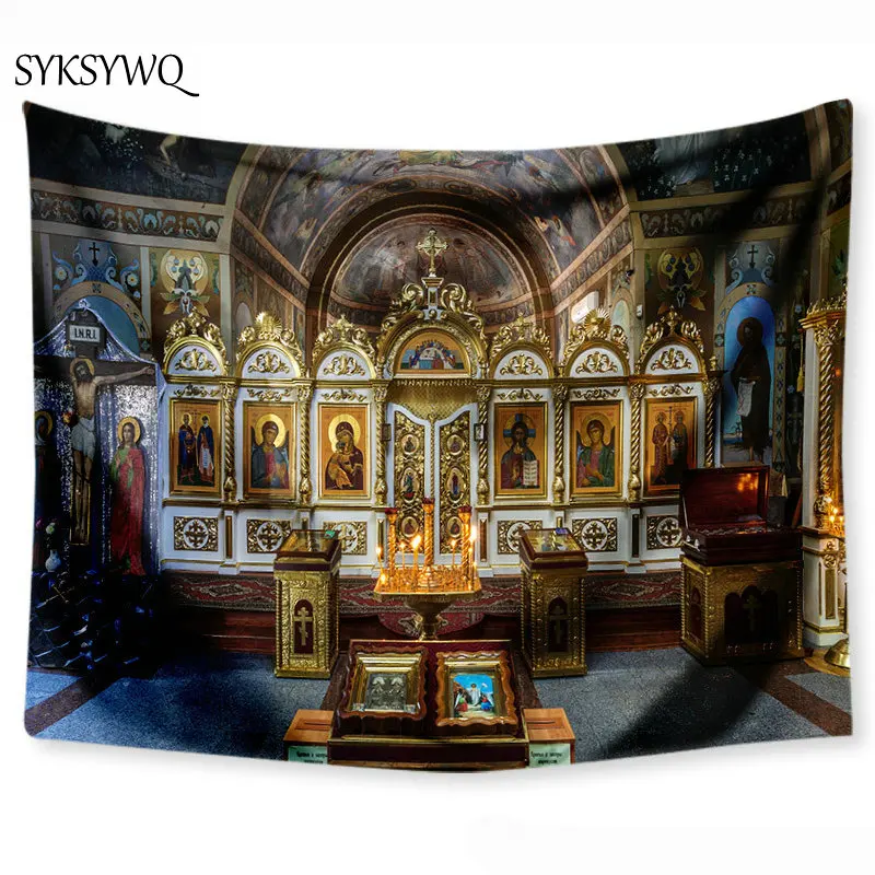 Настенный Ковер с изображением Иисуса домашний декор настенный гобелен большая