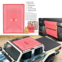 top sunshade mesh car cover roof uv proof protection net for jt gladiator wrangler car accessories styling