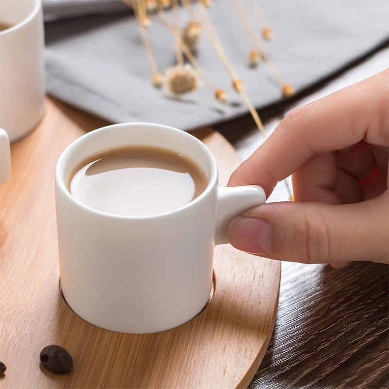 Новый скандинавский простой стиль кофейная кружка стеклянный поднос бамбуковый