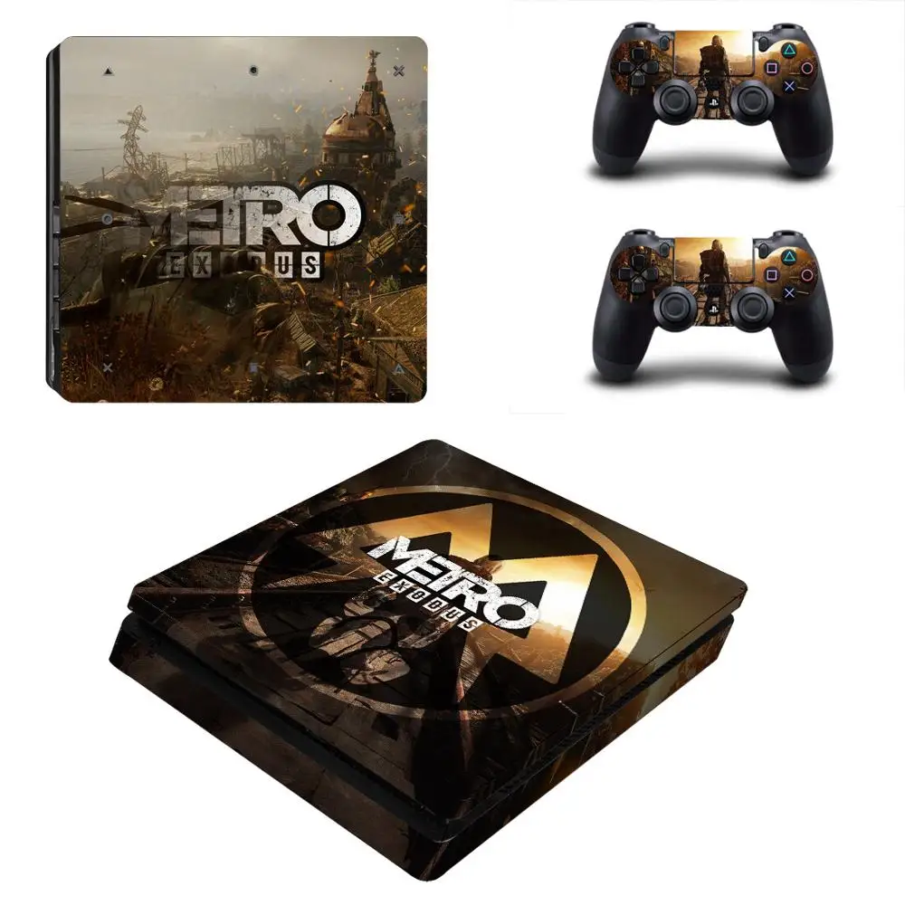 Тонкая наклейка Metro Exodus PS4 s Play station 4 наклейки для PlayStation тонкая Виниловая консоли и