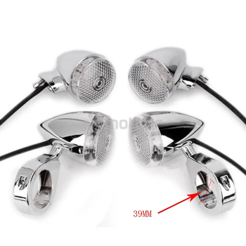 4 шт. поворотники для мотоцикла 41 мм|harley harley|harley ledharley turn signal lens |
