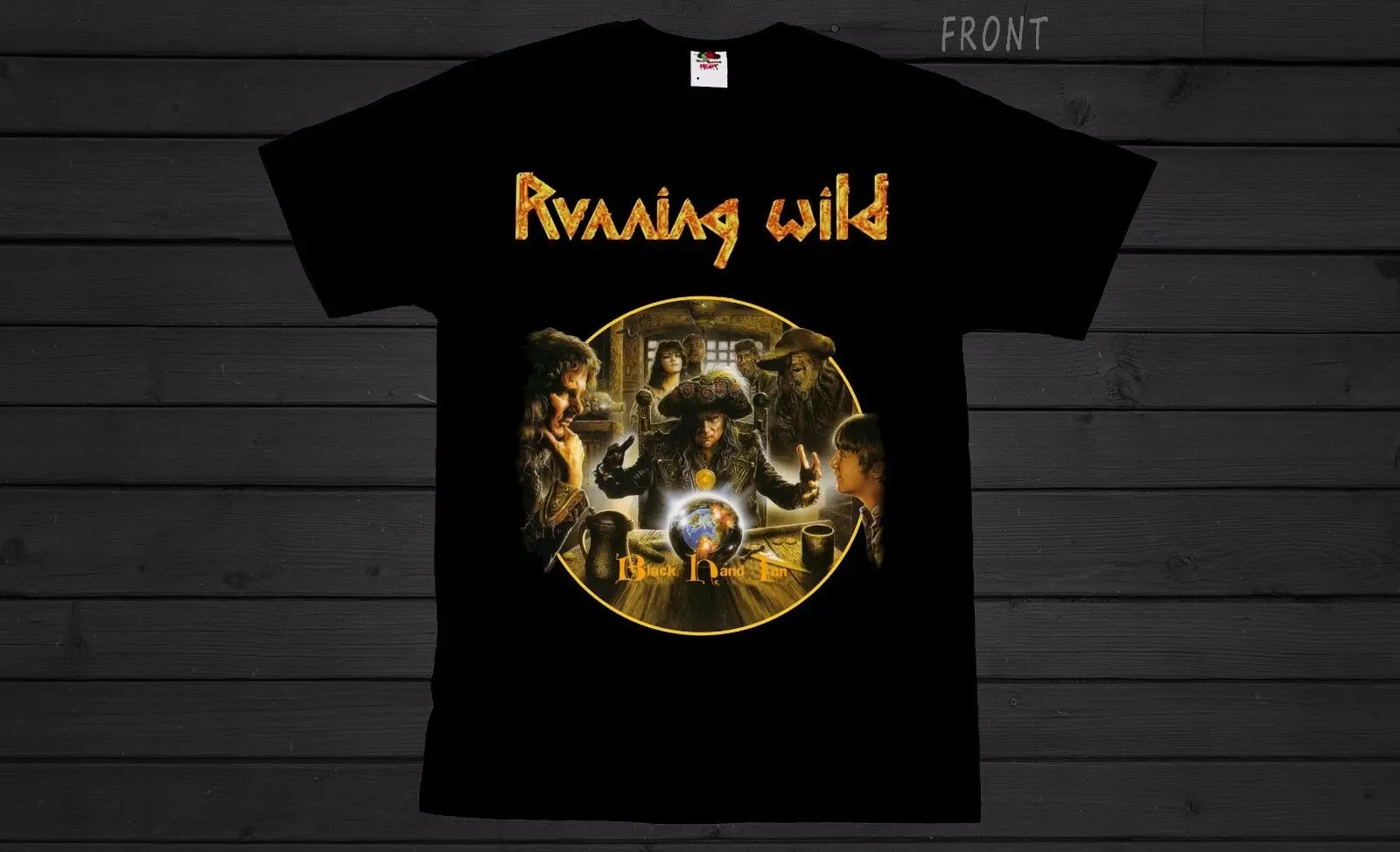 RUNNING WILD Black Hand Inn heavy metal band T_shirt Размеры: S до 6XL| |