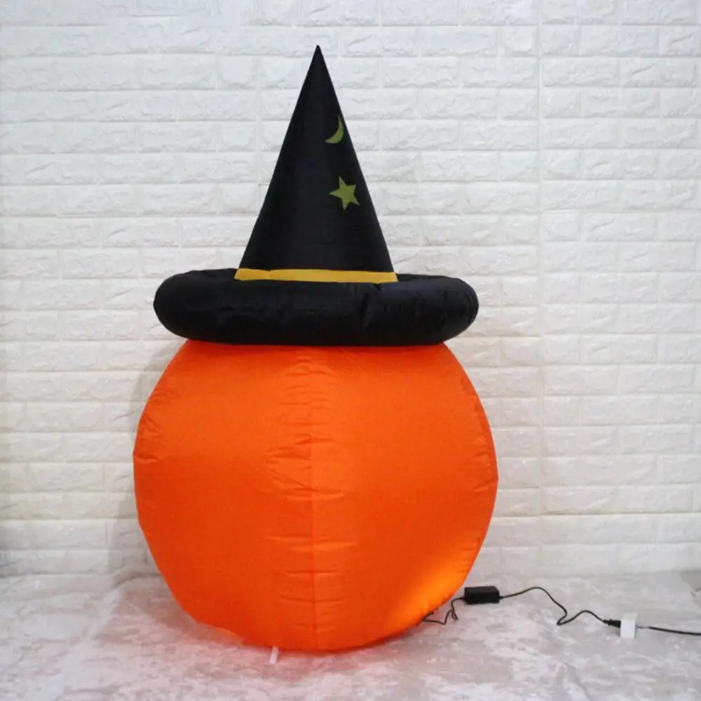 

Halloween inflatable pumpkin decoration 1.2 meters pointed hat pumpkin bar nightclub shopping mall scene atmosphere props