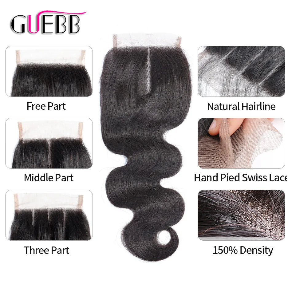 Abdo объемные волнистые волосы пряди с закрытием бразильские человеческие 3 remy