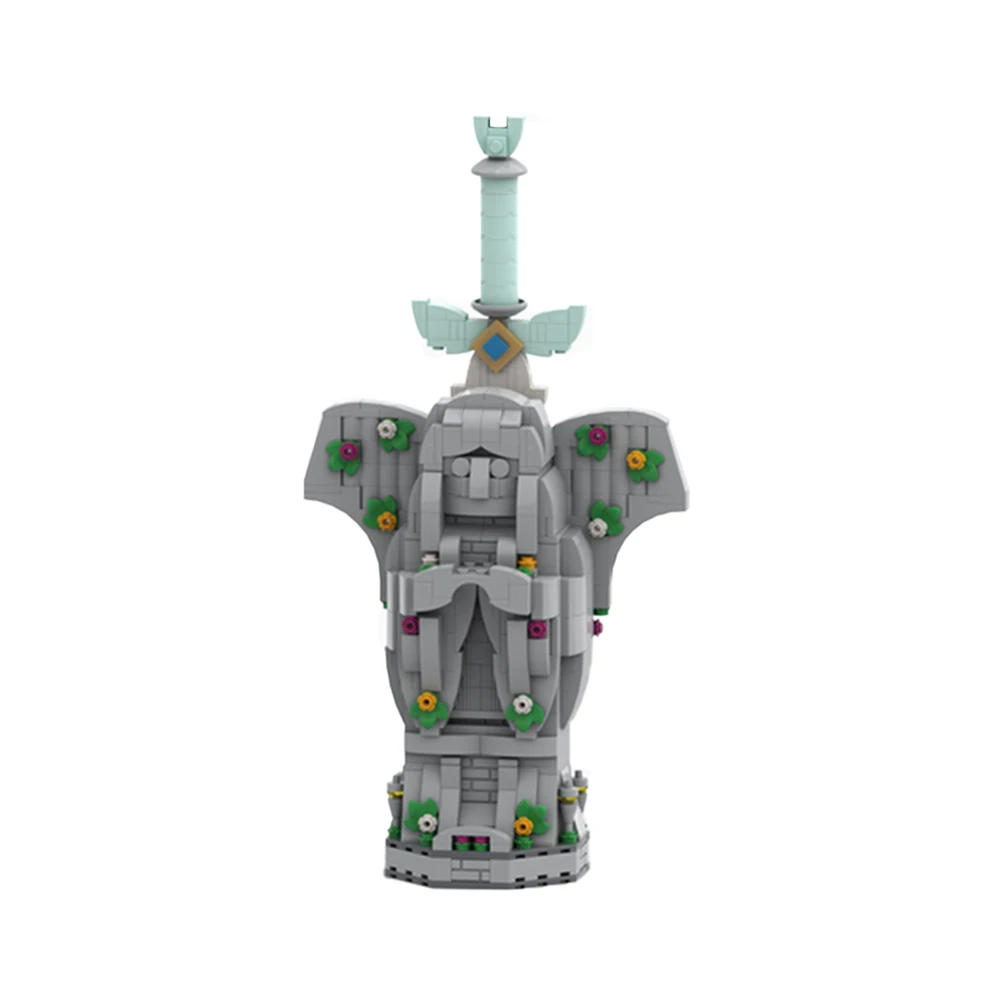 

MOC Castle Game The Legend of Mini Hailar Scene Building Blocks Goddess Swordby Hyrule Master Sword Weapon Bricks Toys