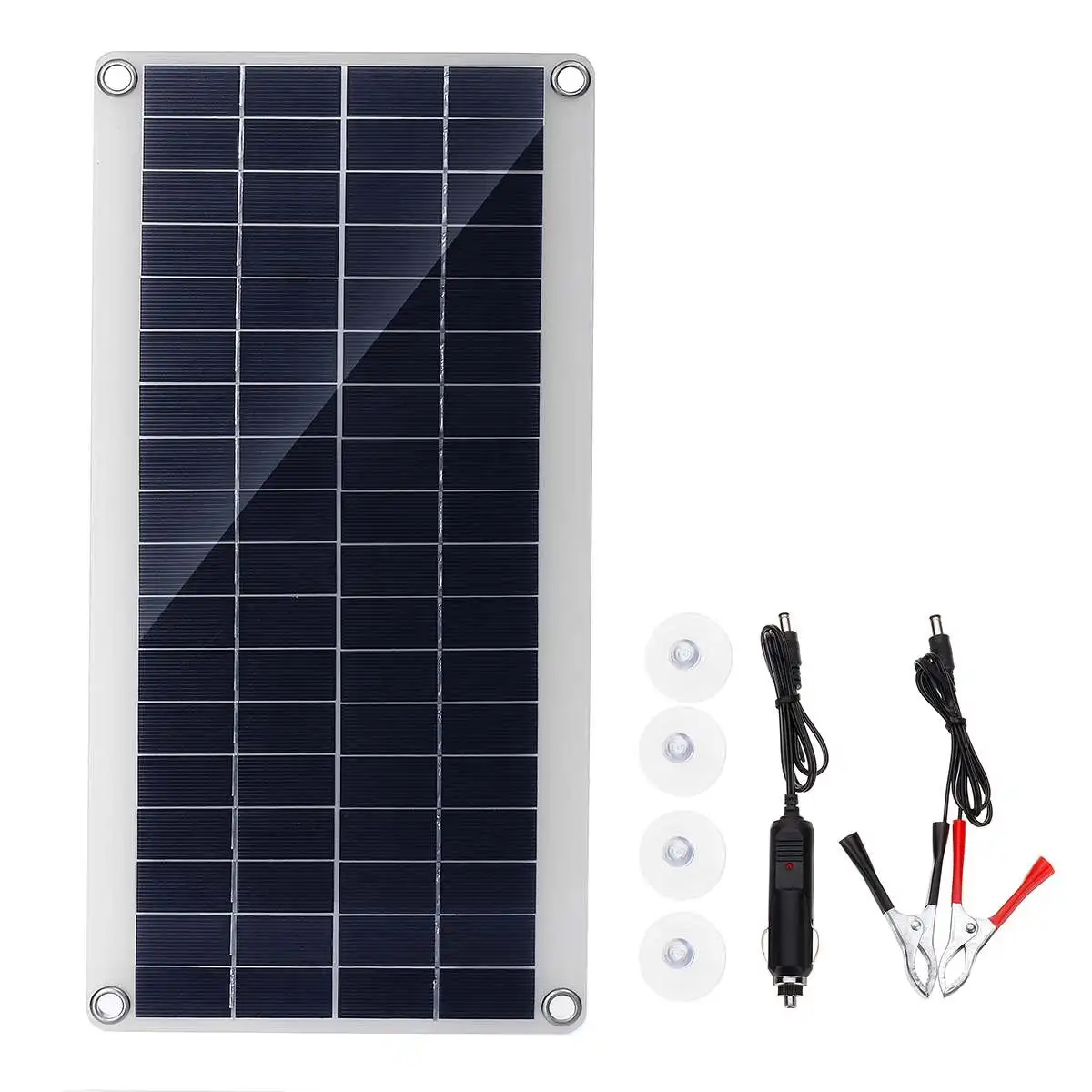 300W Панели солнечные быстрой зарядки двойной 12/5V DC USB Водонепроницаемый