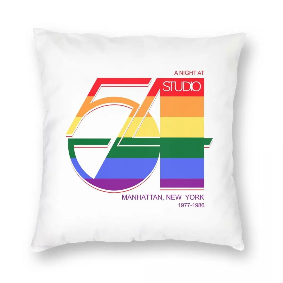 

Pride 54 Square Pillowcase Polyester Linen Velvet Pattern Zip Decor Bed Cushion Cover 45x45