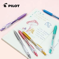 1pcs pilot juice press color gel pen lju 10ef metalpearlfluorescent 0 5mm student stationery special for hand account painting