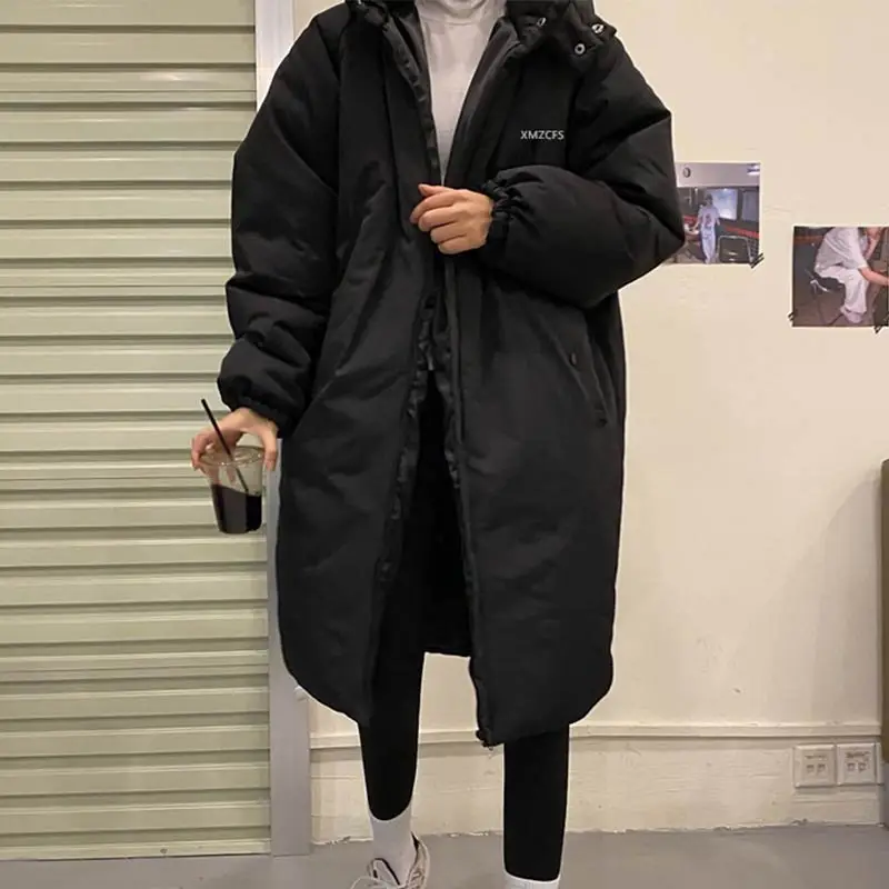 Winter Down Padded Jacket Women's Mid-length Coat Cotton-padded 2021 New Jacket Korean Style Padded Jacket Loose Pie To Overcome