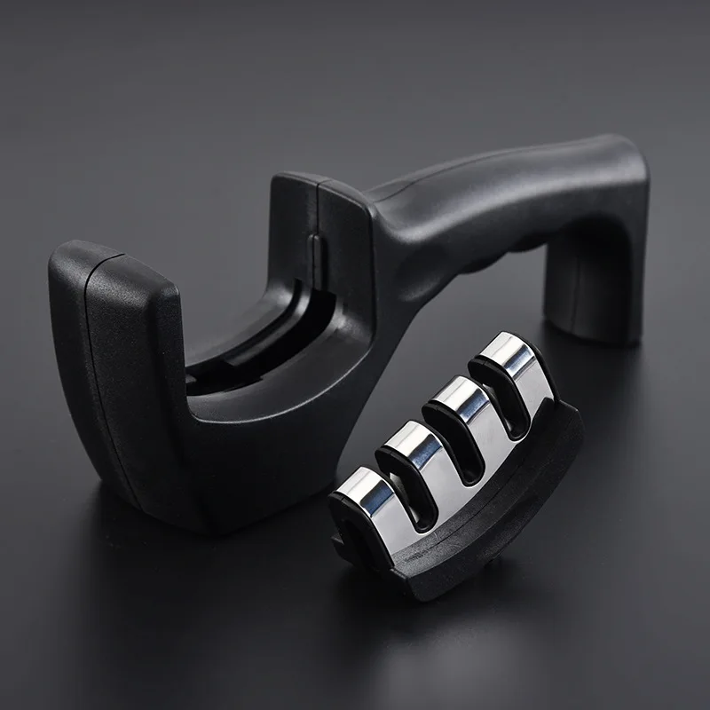 Профессиональная 3 ступенчатая точилка для ножей кухонный точильный камень