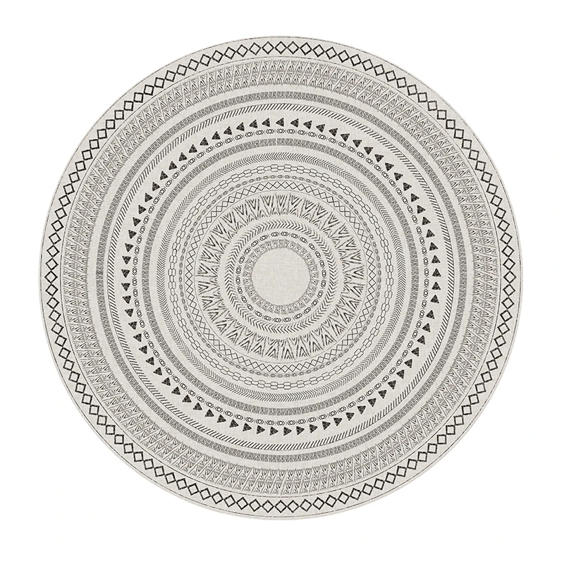 

Modern Round Carpet Living Room Moroccan Bedroom Carpet Sofa Coffee Table Round Rug Computer Chair Floor Mat Home Doormat