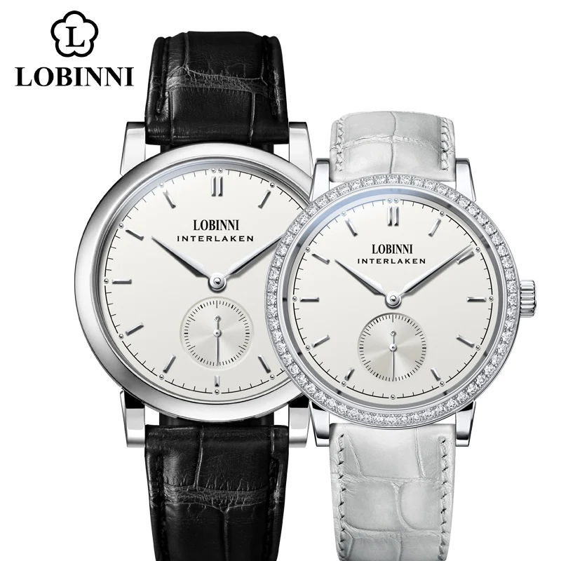 Switzerland Watch 2021 Luxury brand lovers Wristwatch Sapphire Vintage Watch Leather Montre Couple Watch xmas Gift Men women