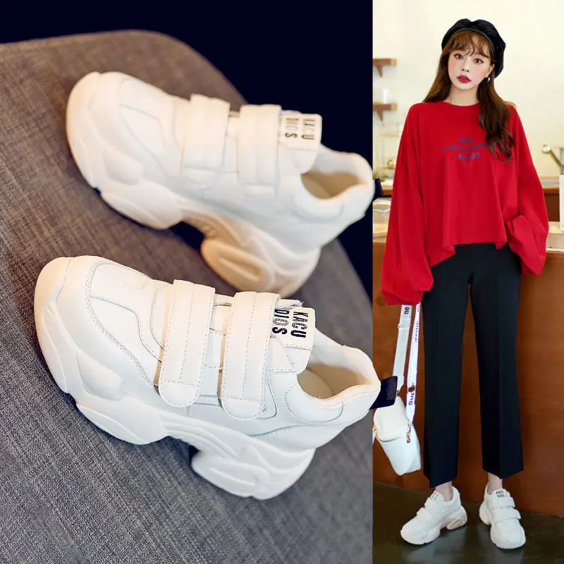 

2021 Autumn Hot Ladies Shoes Increase within Woman Shoes Platforms Ladies Casual Shoes Size 35-40 off white shoes