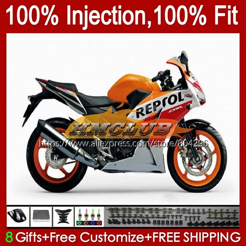 

Инъекция для HONDA CBR250 R CBR 250R 250 R CC 17No.66 CBR250R 11 12 13 14 15 MC41 2011 2012 2013 2014 2015 белого цвета