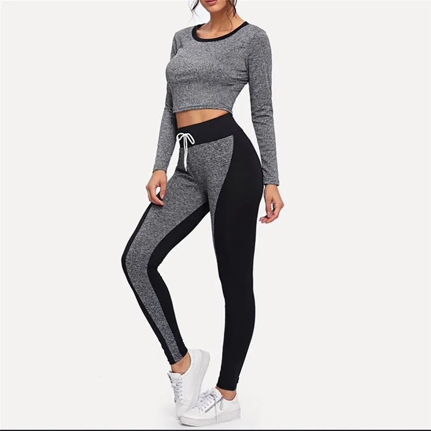 Женский костюм осень 2019 Высокое качество модные женские с длинными рукавами