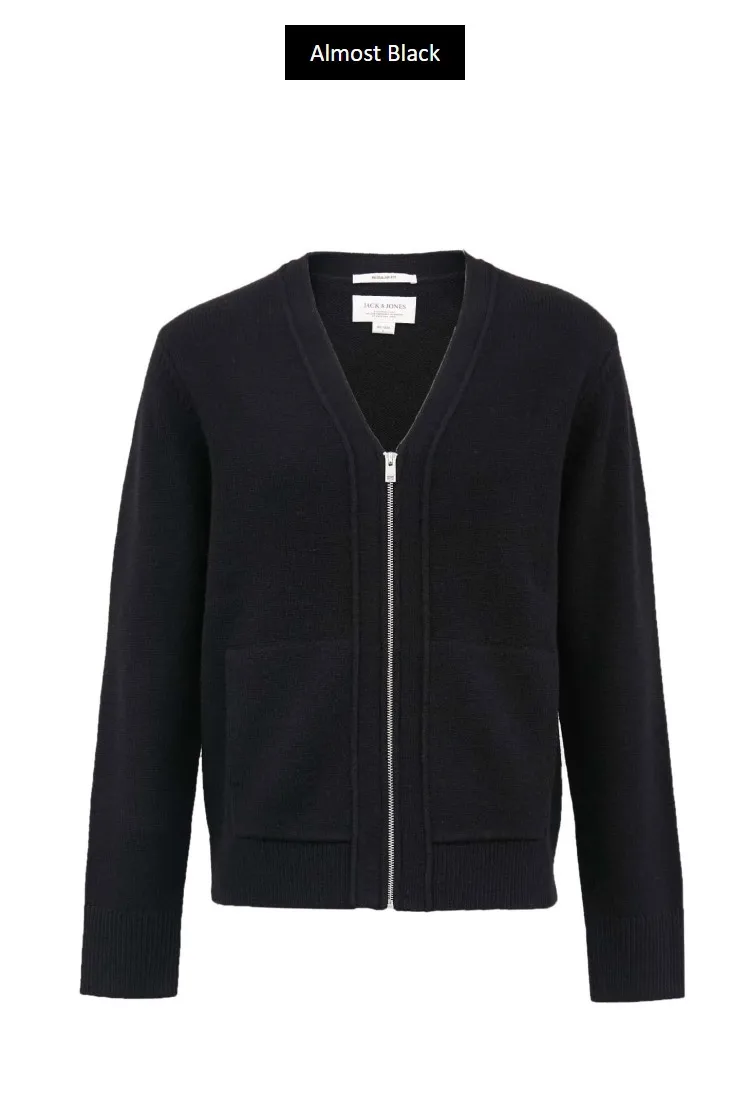 JackJones мужской вязаный кардиган с v-образным вырезом мужская одежда 219424501