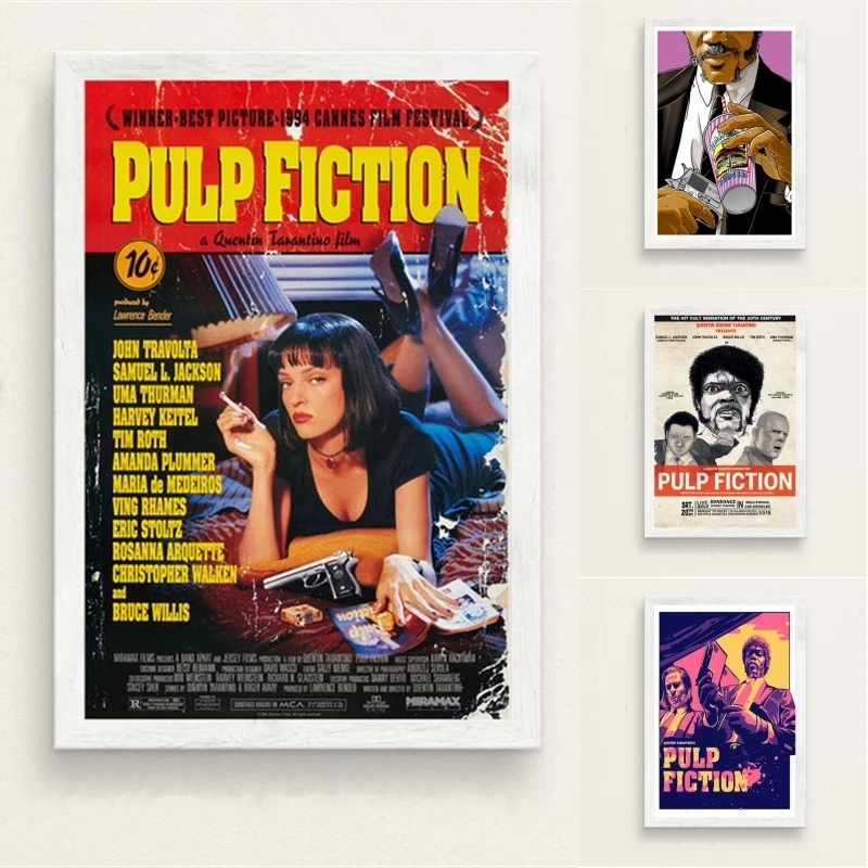 

Novel Hot Classic Movie Quentin Tarantino Retro Art Painting Funny Canvas Poster Wall Home Living Room Decoration Painting