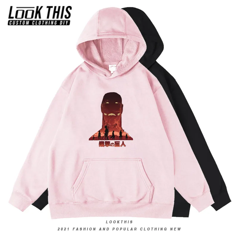 

Толстовка с капюшоном для девочек и мальчиков, японская анимация «атака на Титанов», с принтом в стиле Харадзюку, большие размеры, мультяшна...