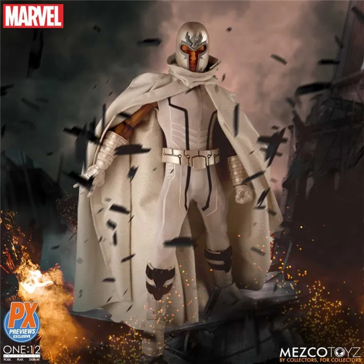 Mezco19817 X Для мужчин Магнето белый PX ограниченное 7 дюймовый подвижные