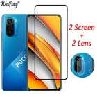 Закаленное стекло для Xiaomi Poco F3, Защита экрана для Xiaomi Poco F3 X3 GT M4 M3 Pro, зеркальное стекло для камеры Xiaomi Poco F3, стекло