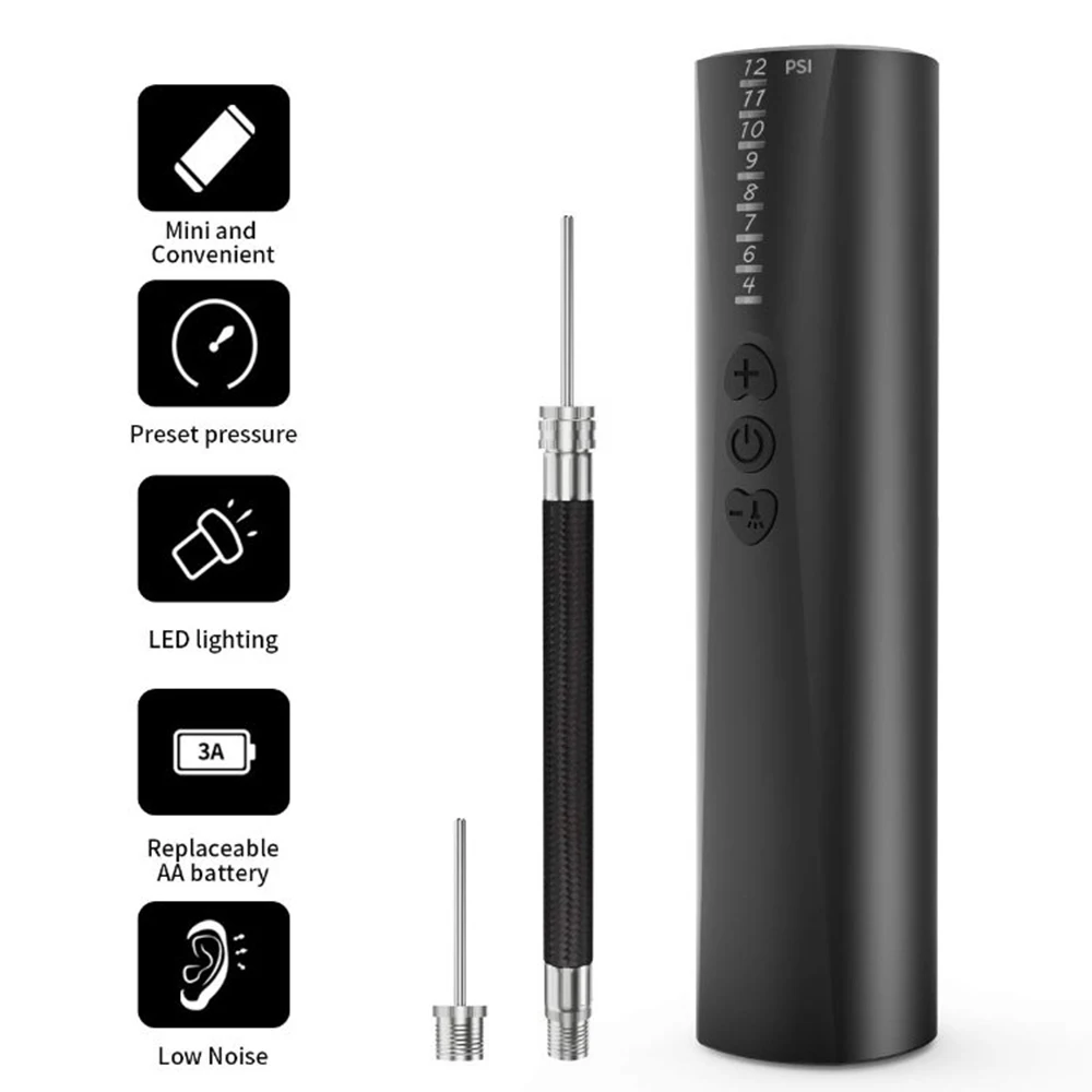 Портативный Электрический надувной перезаряжаемый велосипедный насос с низким