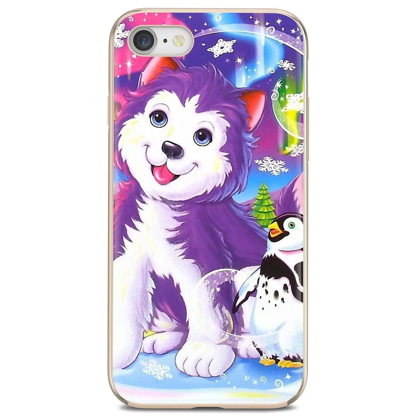 Силиконовый чехол для телефона Лиза Фрэнк тигр лошадь собака кот iPhone 11 Pro 4 4S 5 5S SE 5C