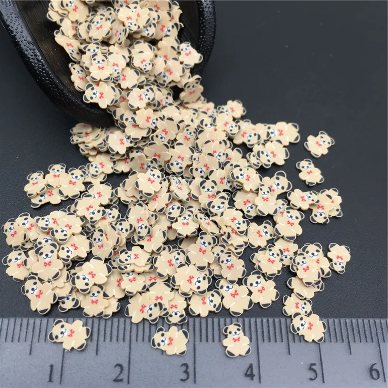 Полимерная глина в виде медведя 50 г для детского творчества мягкая рукоделия