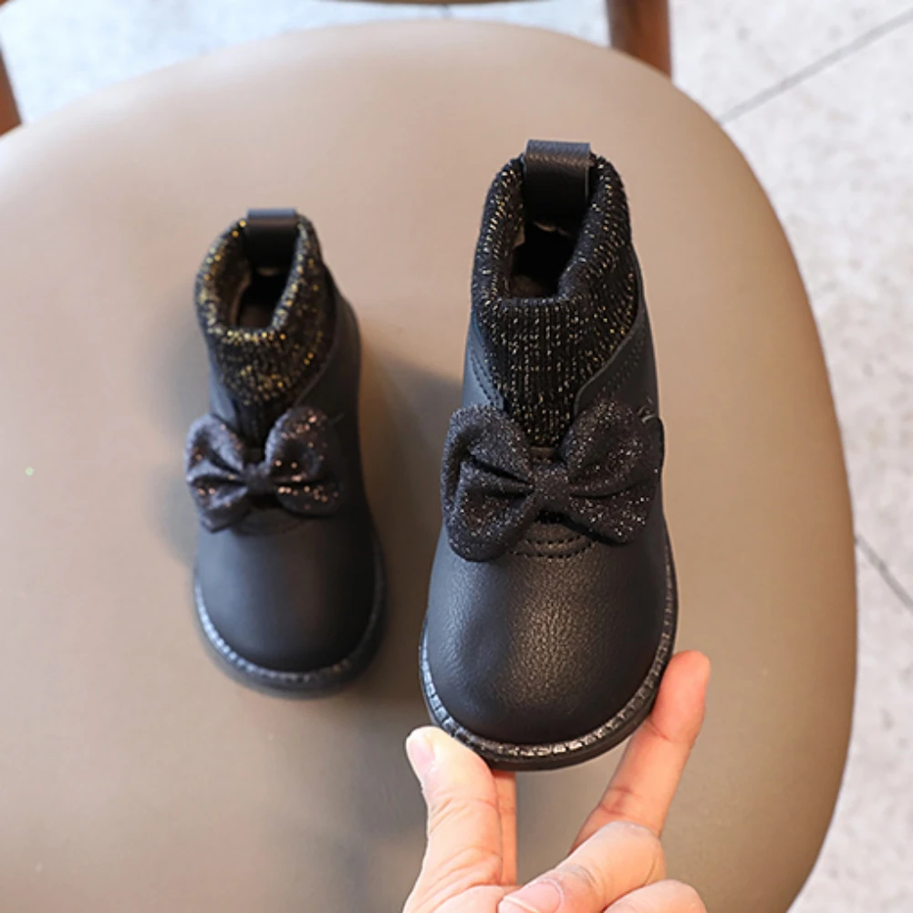 Ботинки для мальчиков и девочек Bobora детские зимние ботинки теплые из хлопка