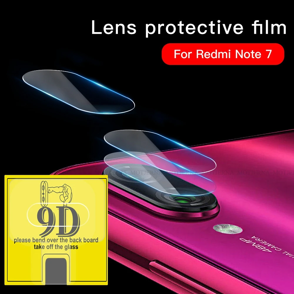 9D камера закаленное стекло объектив для Xiaomi Redmi 7 6A 7A Note 6 Pro задняя Защитный