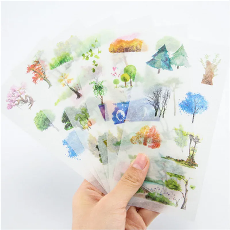 6 цветов Мультяшные наклейки с надписью Meet The Spring детские игрушки Набор Аниме
