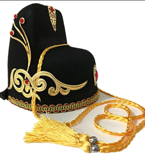 Китайская древняя шапка ханьфу для мужчин династии Мин официальная черная