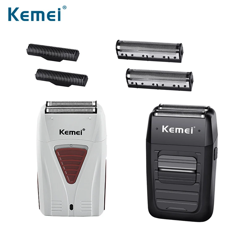

Kemei KM-1102/KM-3382 Razor Floating Double-head Electric Razor Beard Stubble Trimmer Wet And Dry Razor With Sideburn Knife 42D