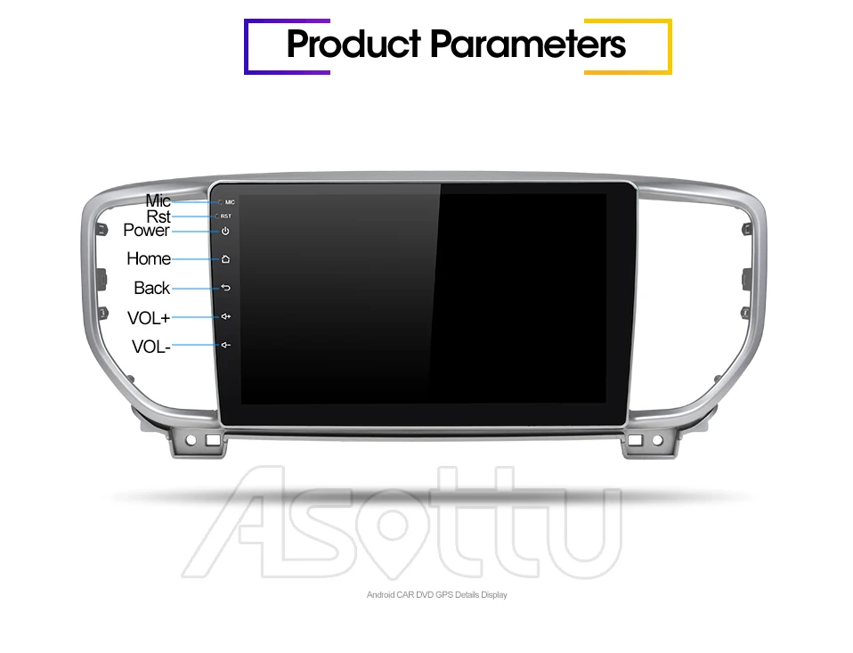 Автомобильный dvd-плеер Asottu DSP android 9,0 PX30 для KIA sportage KX5 gps навигация 1 din стерео головное устройство автомобиля стерео