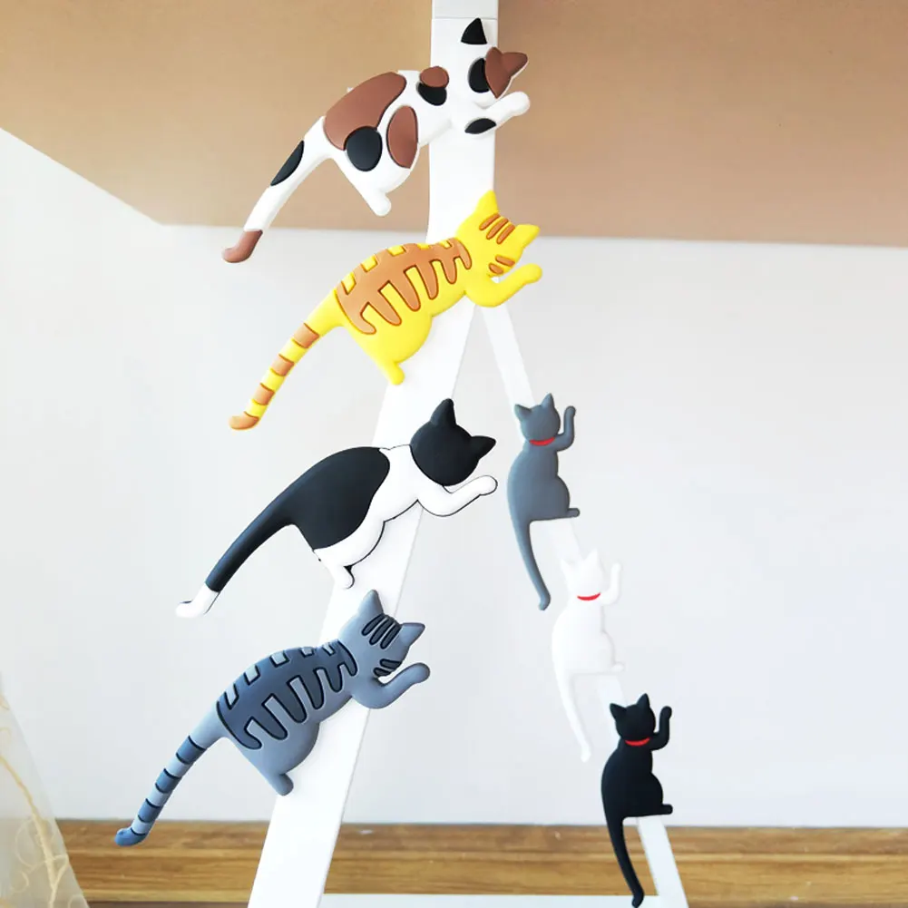 Многофункциональный Кошка Форма магнит КРЮЧОК настенное крепление для ключей