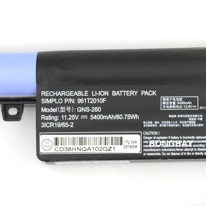 Honghay GNS-260 новый оригинальный 961T2010F ноутбук Батарея для Gigabyte P55 P55G P55K P55W V4 V5 V6 V7 11 25 V