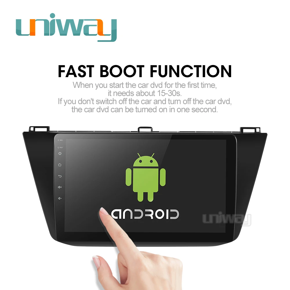 Uniway TG344 px30 android 9.0 car dvd for VW Tiguan 2017 2018 gps navigation multimedia video player | Автомобили и мотоциклы - Фото №1