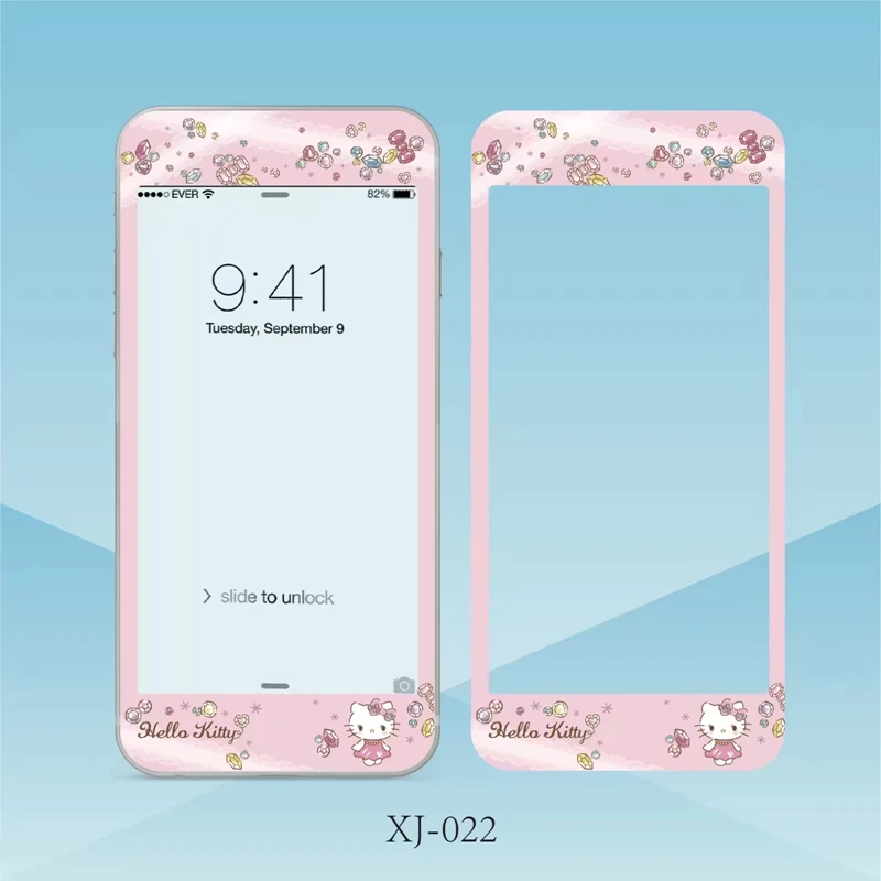 Hello kitty Нано покрытие закаленное стекло полное покрытие экрана Защитная пленка для iPhone 6/6 S/6 plus/7/7 plus/8/8plus - Цвет: 6