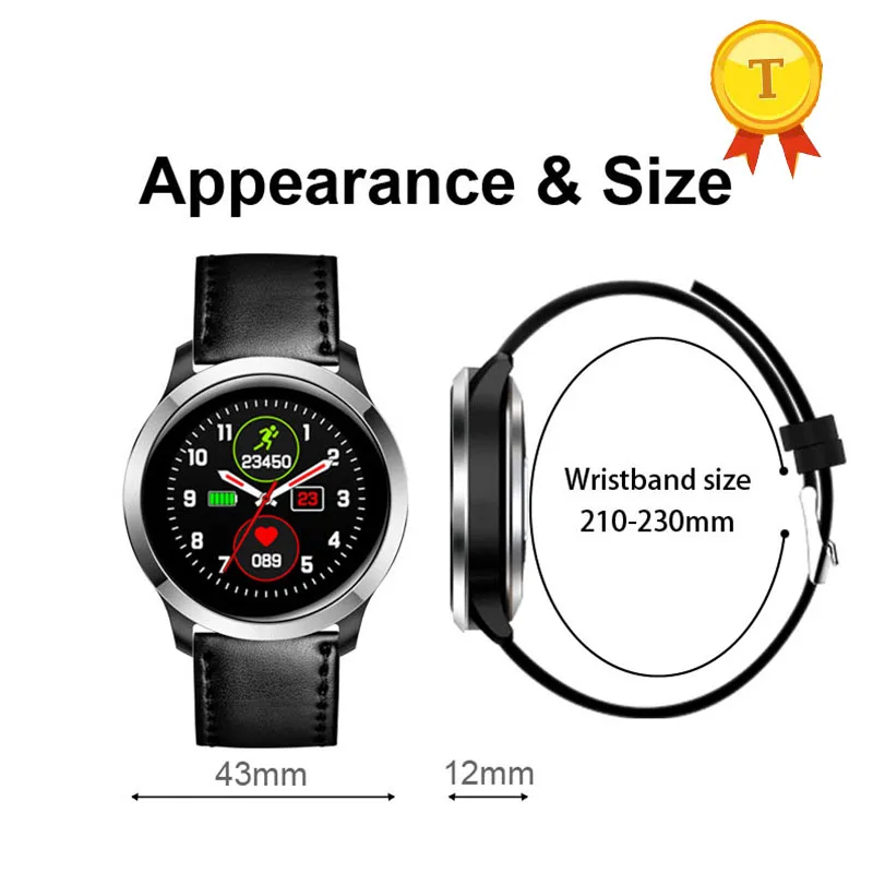 Лидер продаж Смарт-часы для мужчин и женщин ЭКГ ФПГ водонепроницаемый браслет IP68