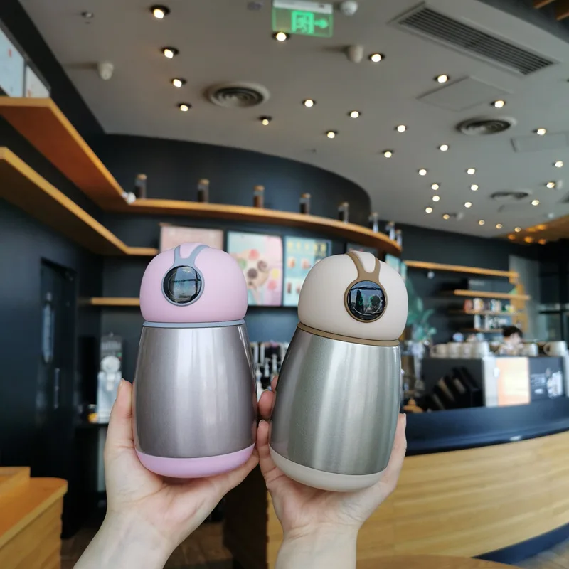 260 мл Мини Милая вакуумная фляга Нержавеющая сталь термос большой живот чашки