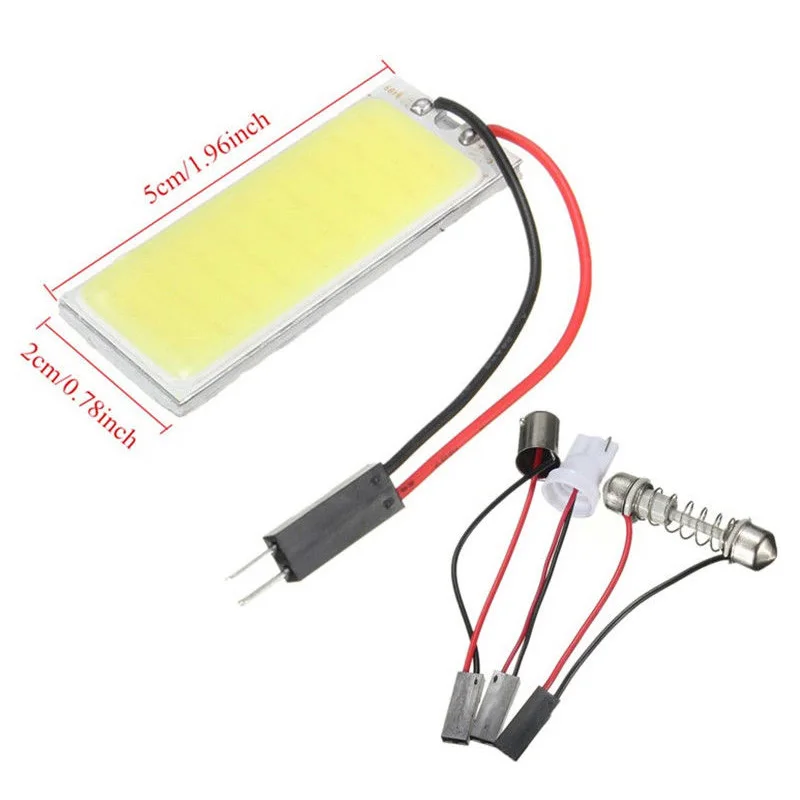 2 шт. супер яркий белый 190LM ксенон HID Белый 36 COB светодиодный Купол Карта светильник