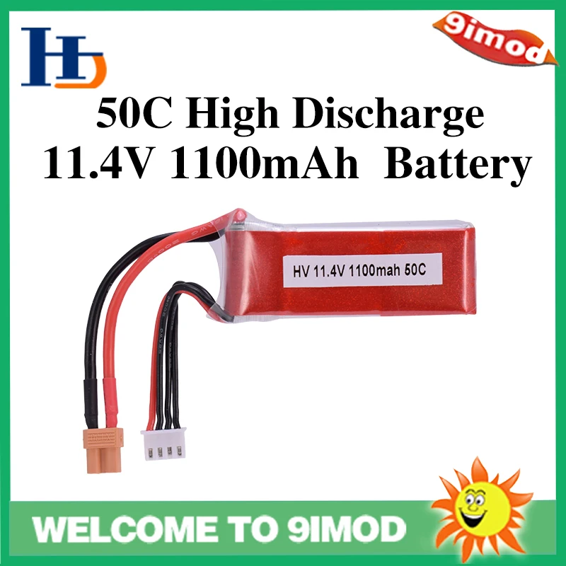 11 4 в 1100 мАч 50C 3S HV Lipo батарея XT30 разъем высокий разряд Мощная высокого напряжения