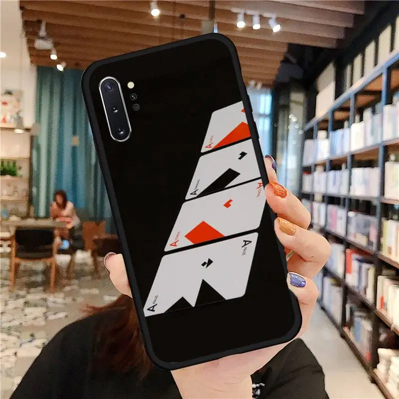 

Design poker wallpaper Phone Case for samsung galaxy a51 a52 a71 a50 a12 a72 a21s a70 s21 s20 fe s10 note 20 10 ultra plus coque