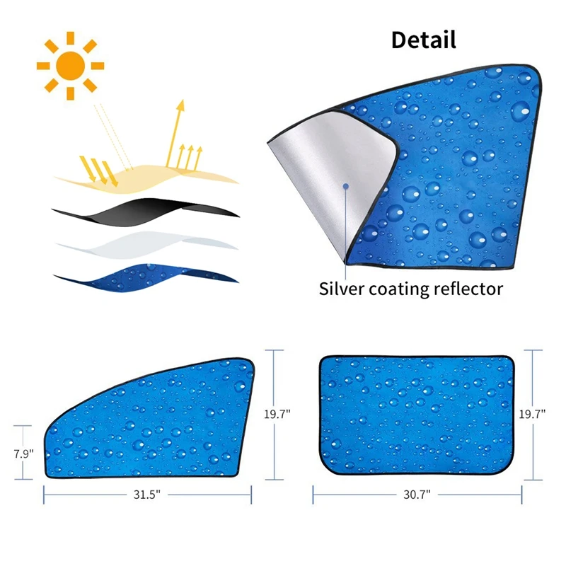 

2Pc/1 Set Car Window Car Sun Shade Auto Windshield Sunshades Universal Fit For Baby Uv Protect