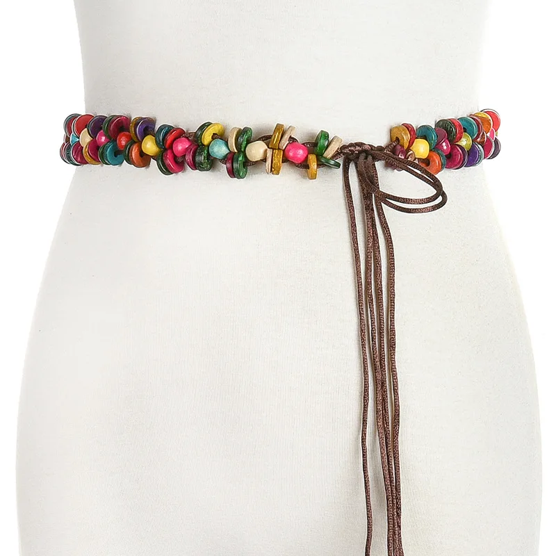 Женский трикотажный ремень в винтажном богемном стиле|knitted belt|belts for womenbelt styles |