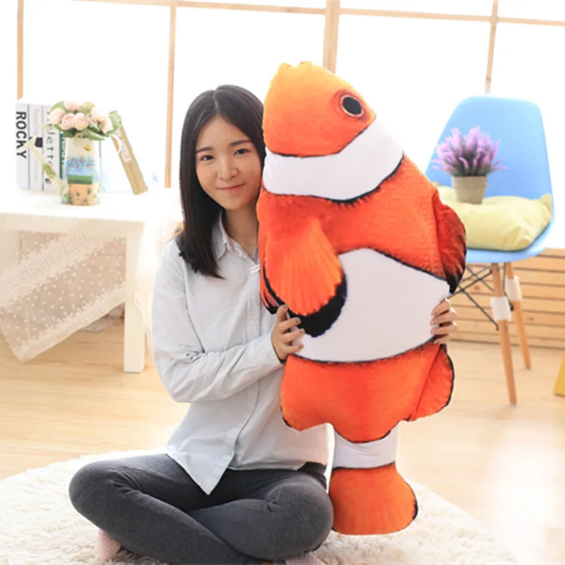 Мультяшная Клоун Рыба Милая Подушка Мягкая кукла детский подарок на день