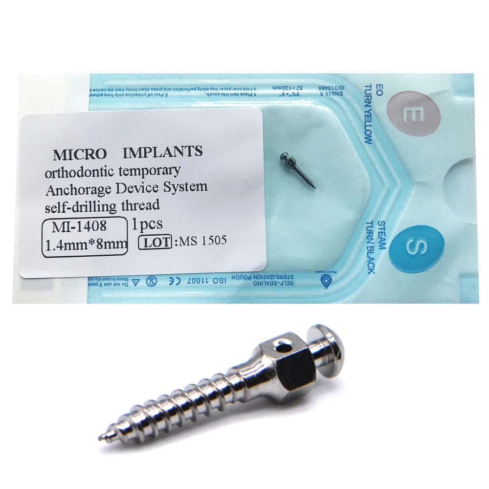 

16*8 16*6 Mini Screw Titanium Alloy Dental Orthodontic Matching Tool Micro Screw Driver for Self Drilling Dentist Tool