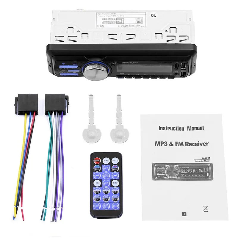 Bluetooth автомагнитолы с пультом дистанционного управления 1 Din Авторадио MP3 плеер Автомобильный стерео радио Aux FM приемник качественный мультимедийный плеер
